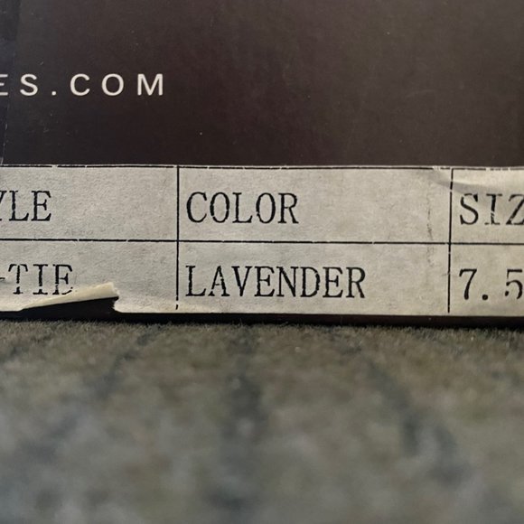 Jeffrey Campbell LAVENDER 99 TIE WEDGES Size 7.5 slightly USED. LILAC - Picture 10 of 11